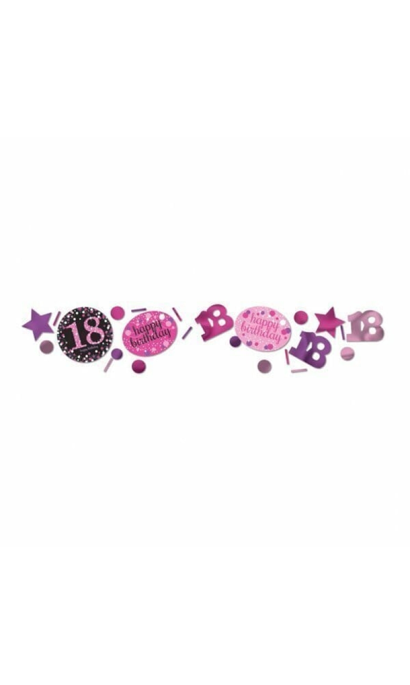 18th Pink Sparkling Celebration Confetti – 34g