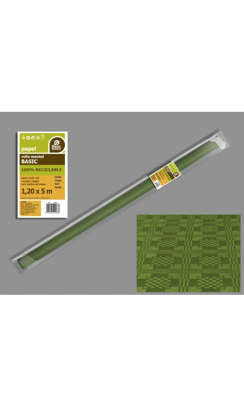 Paper Table Cover Roll 1.2m x 5m - Green