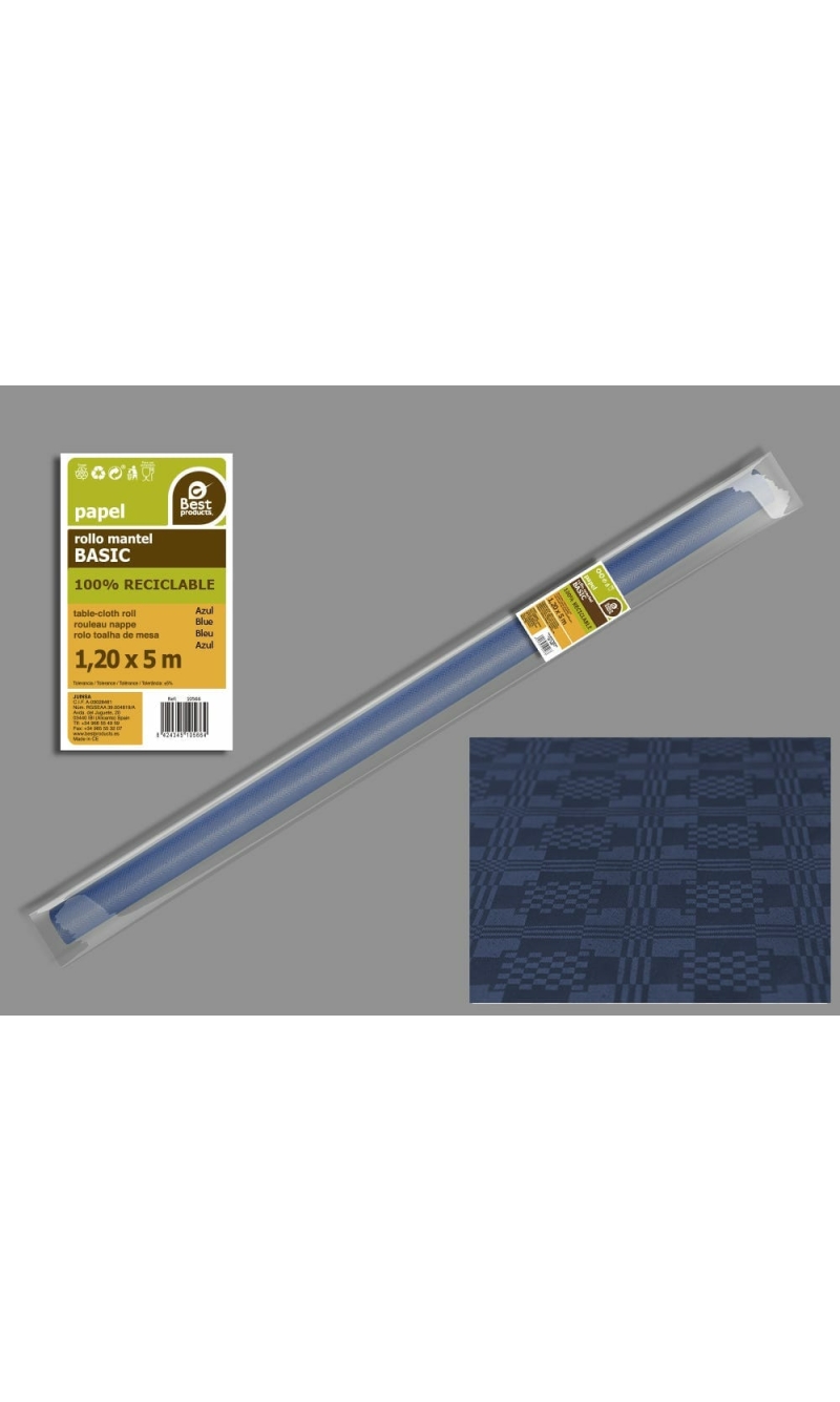 Paper Table Cover Roll 1.2m x 5m - Blue