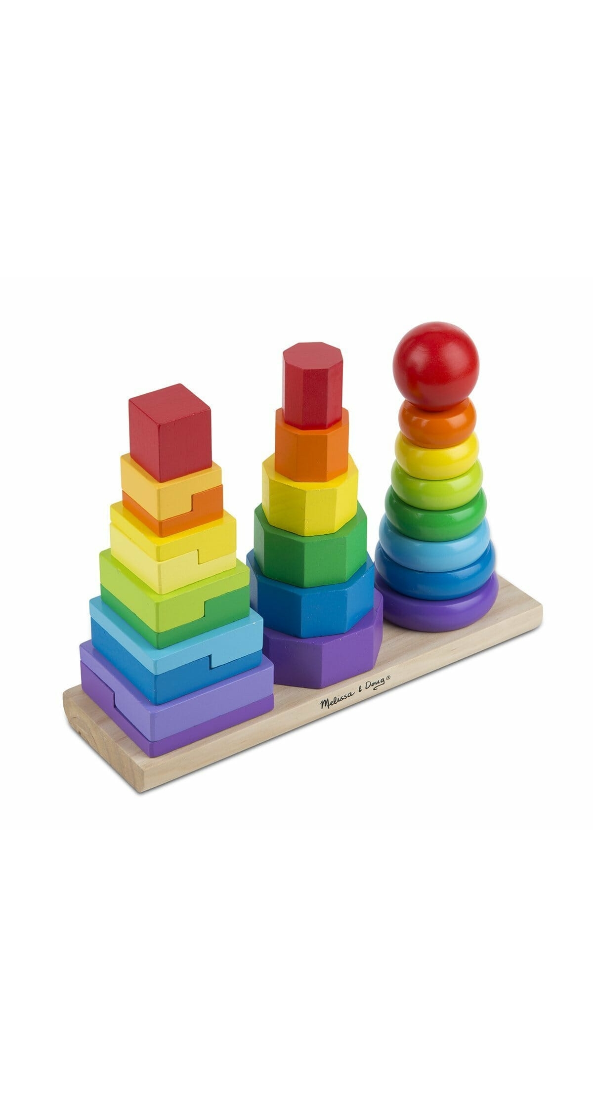 Melissa & Doug Geometric Stacker - 25pcs