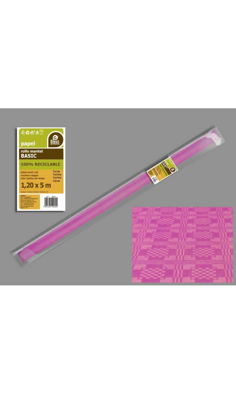Paper Table Cover Roll 1.2m x 5m - Fuchsia