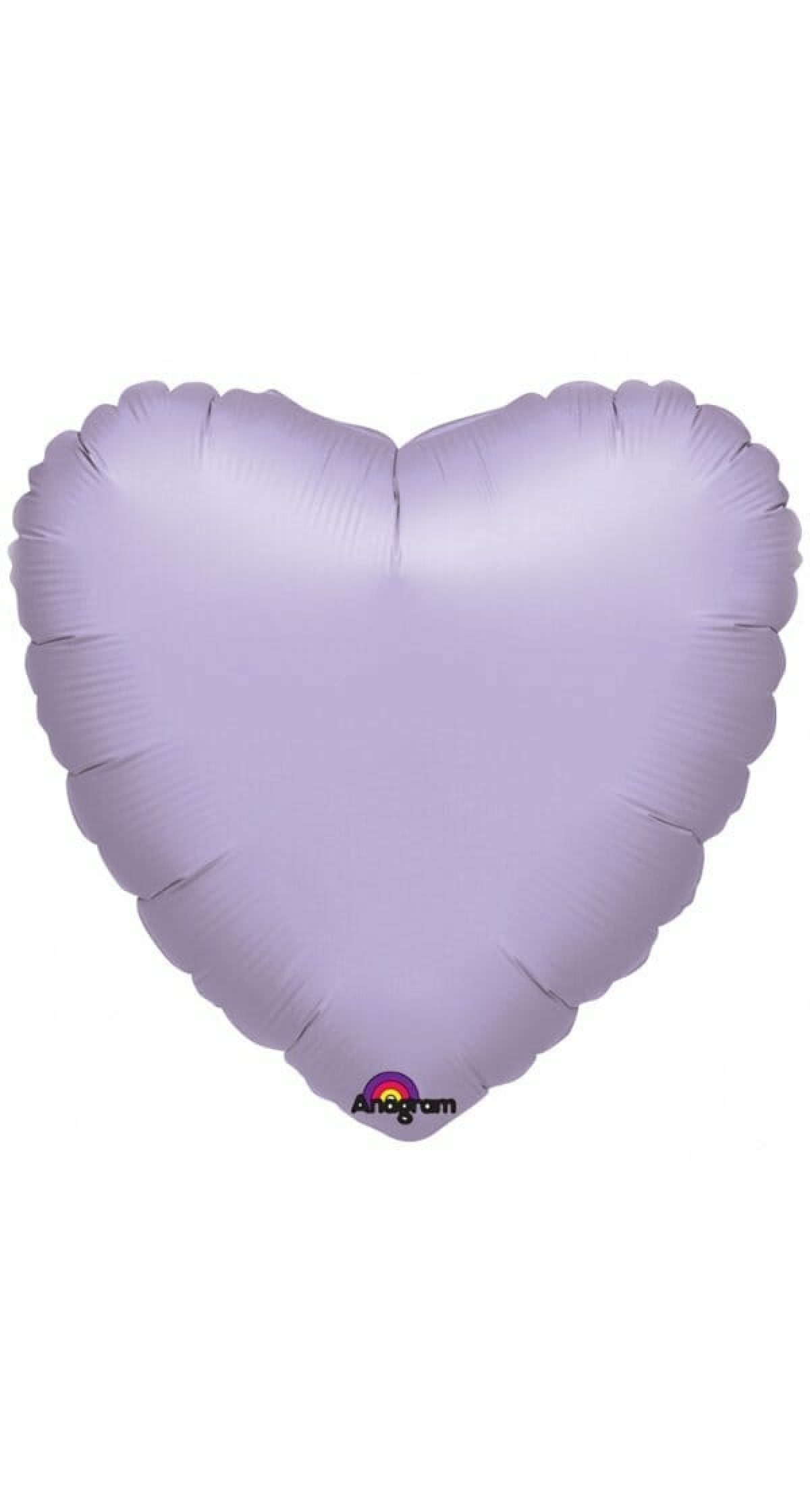 Metallic Pastel Lilac Heart Foil Balloon 18''