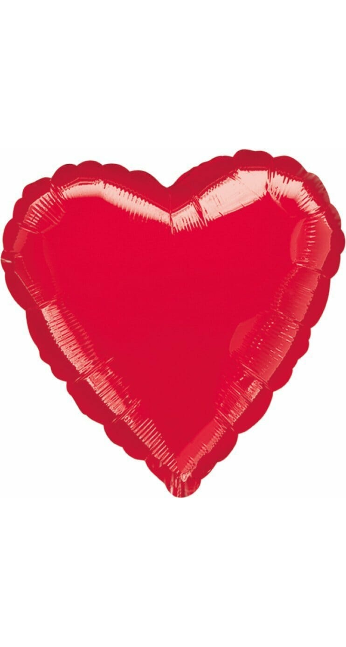 Metallic Red Heart Foil Balloon 18''
