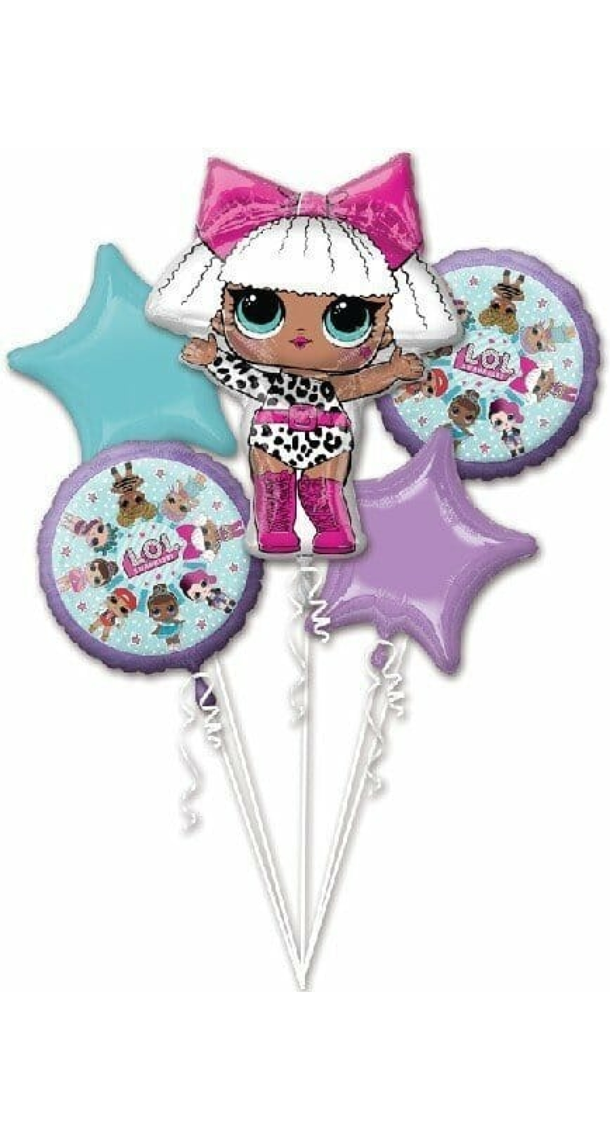 LOL Surprise Balloon Bouquet - 5pk