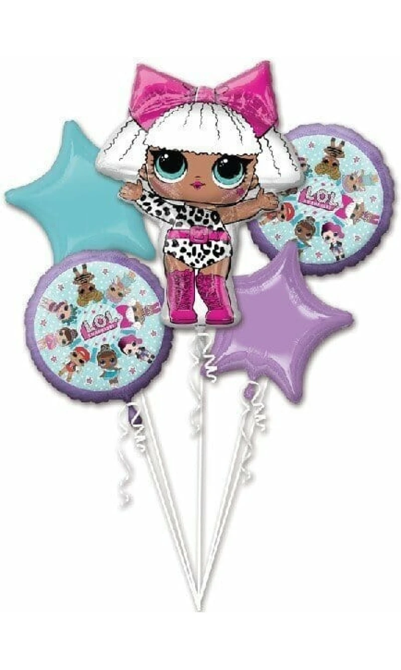 LOL Surprise Balloon Bouquet - 5pk