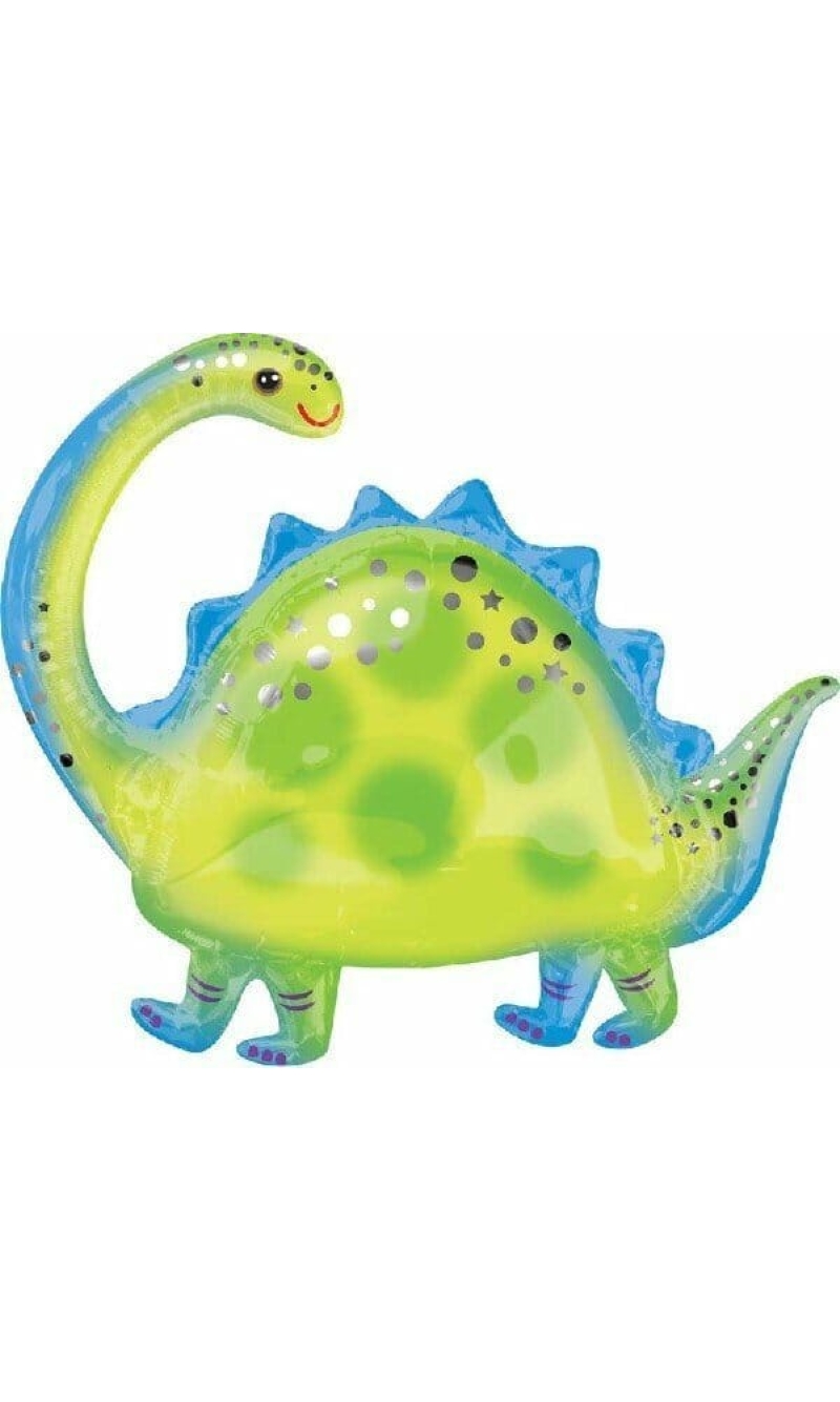 Dinosaur Brontosaurus SuperShape Foil Balloon - 81cm x 68cm