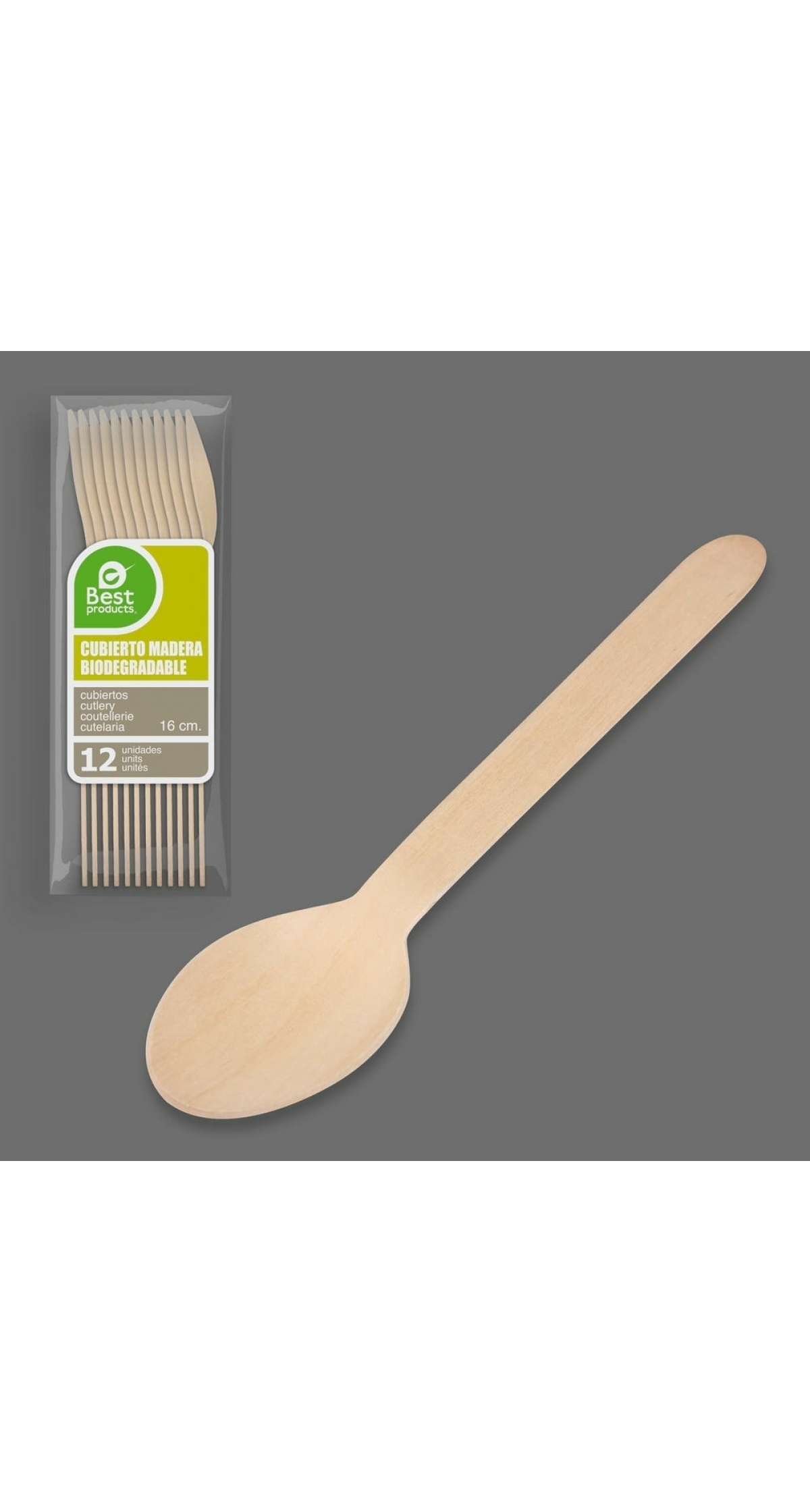 Wooden Spoon 16cm - 12pk