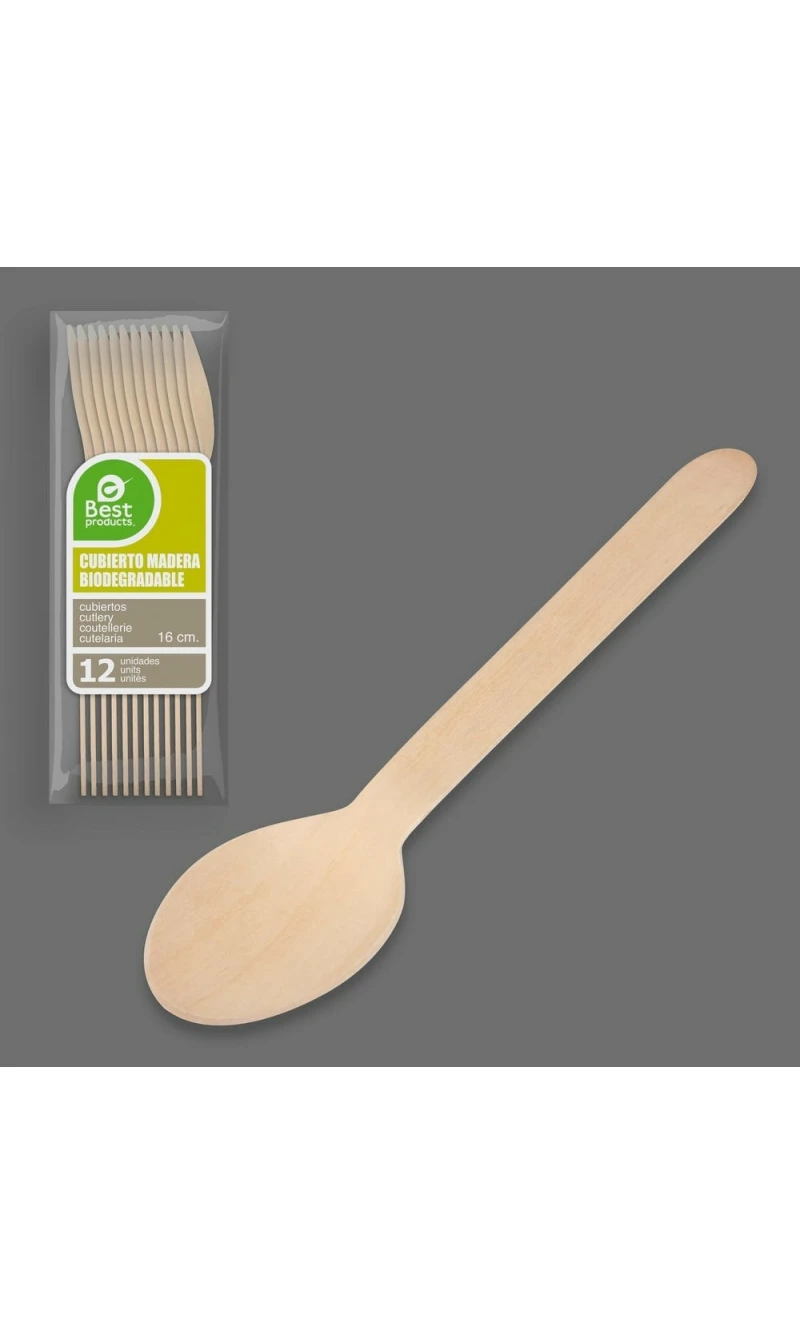Wooden Spoon 16cm - 12pk