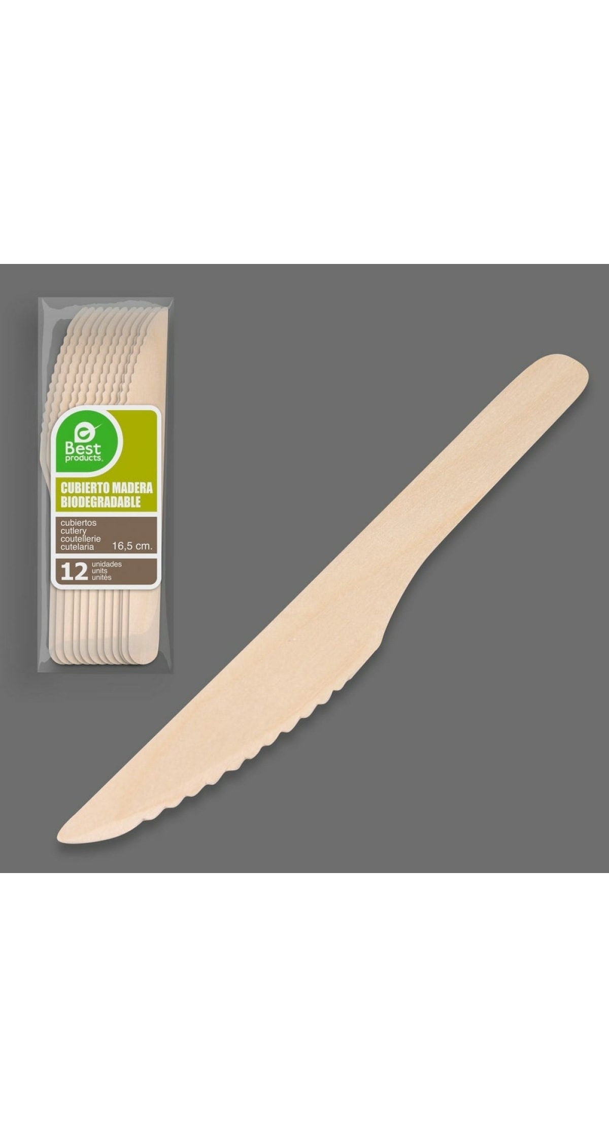 Wooden Knife 16cm - 12pk