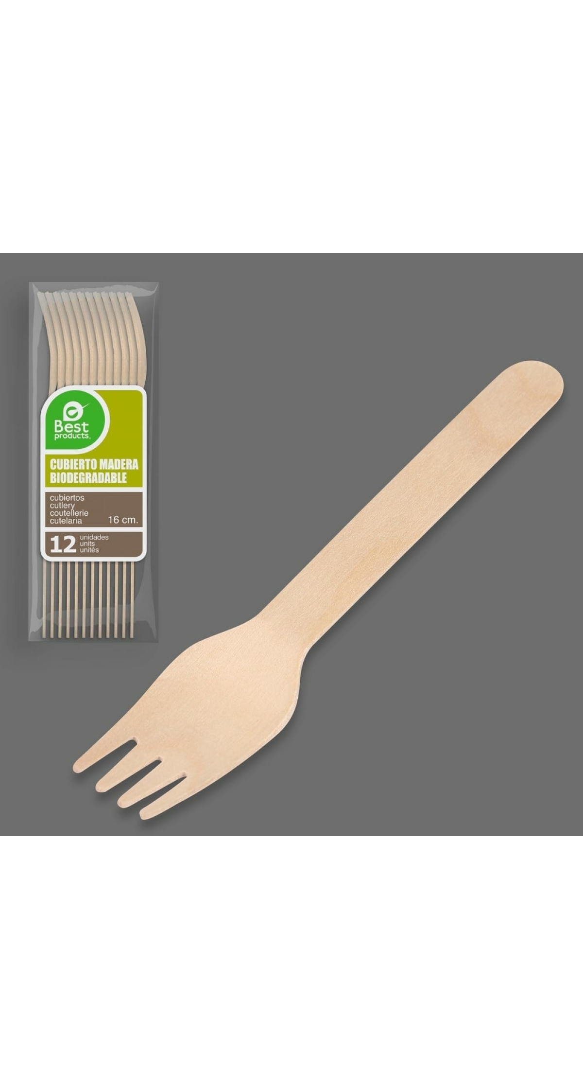 Wooden Fork 16cm - 12pk