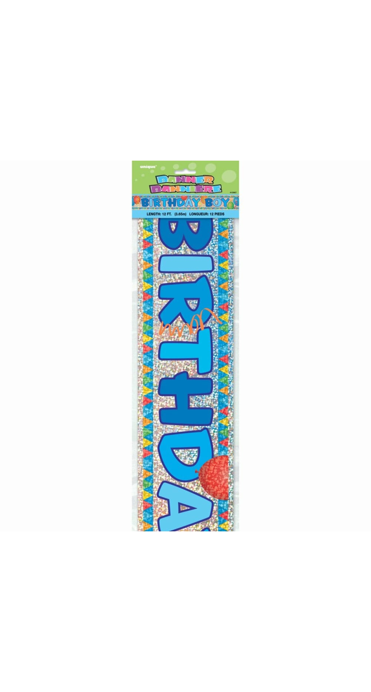 Birthday Boy Prism Banner - 12 ft