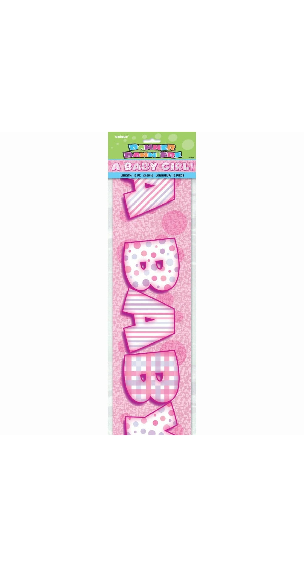 A Baby Girl Prism Banner - 12 ft
