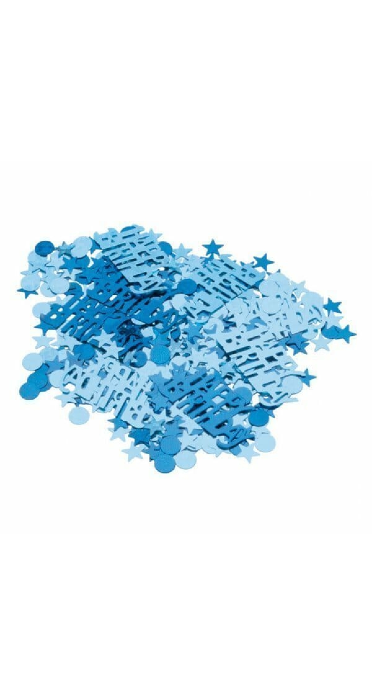 Happy Birthday Blue Foil Confetti - 15g