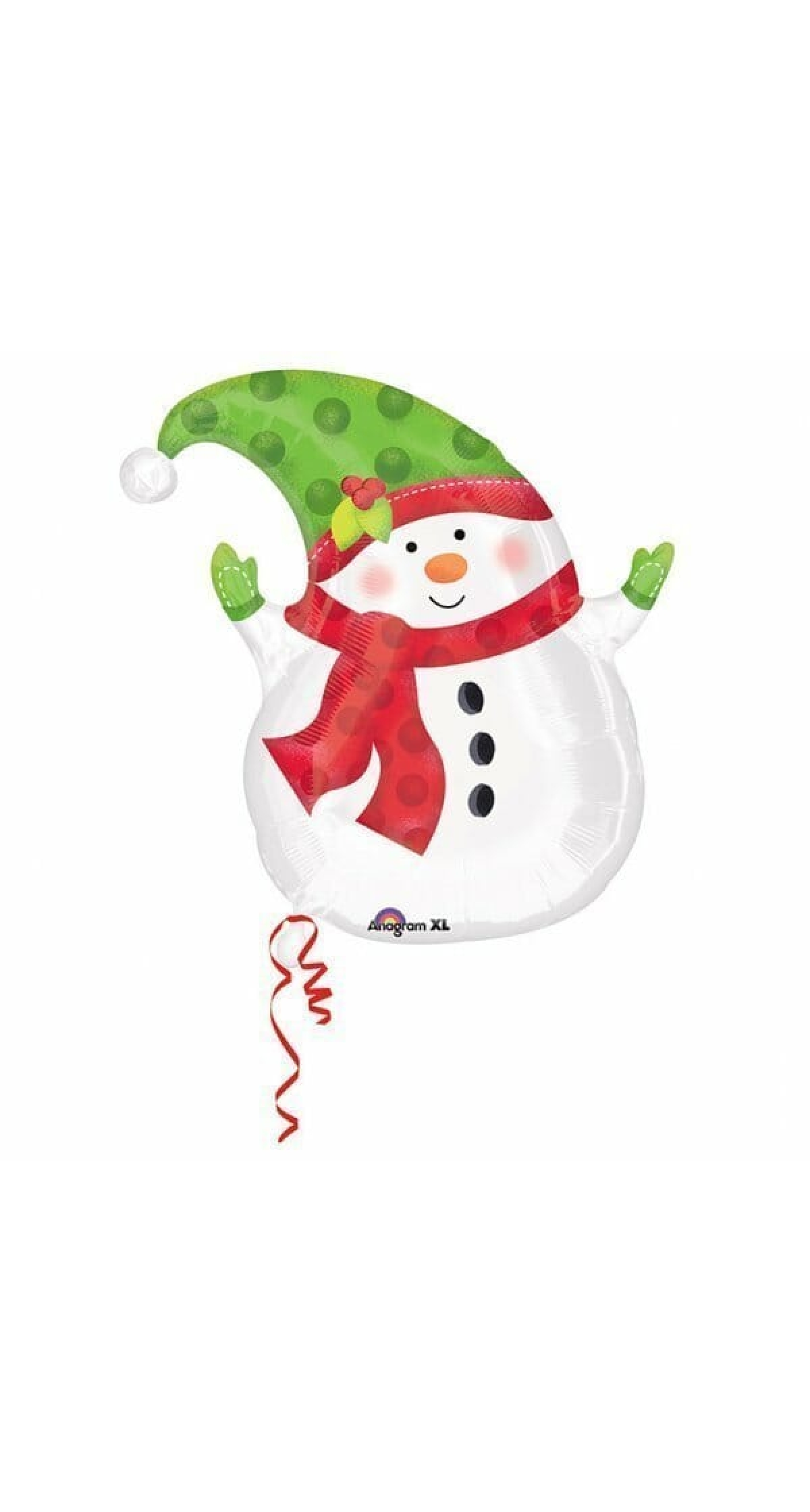 Winter Snowman Foil Balloon 20'' x 23'' (51cm x 58cm)