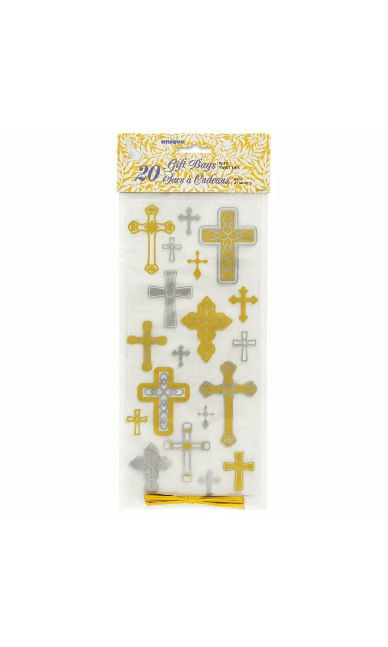 Cross Cellophane Bags - 20pk