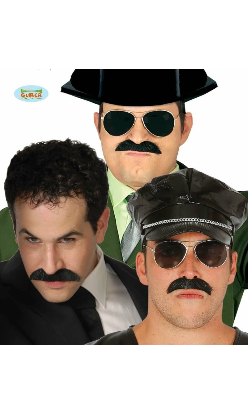 Black Serious Moustache