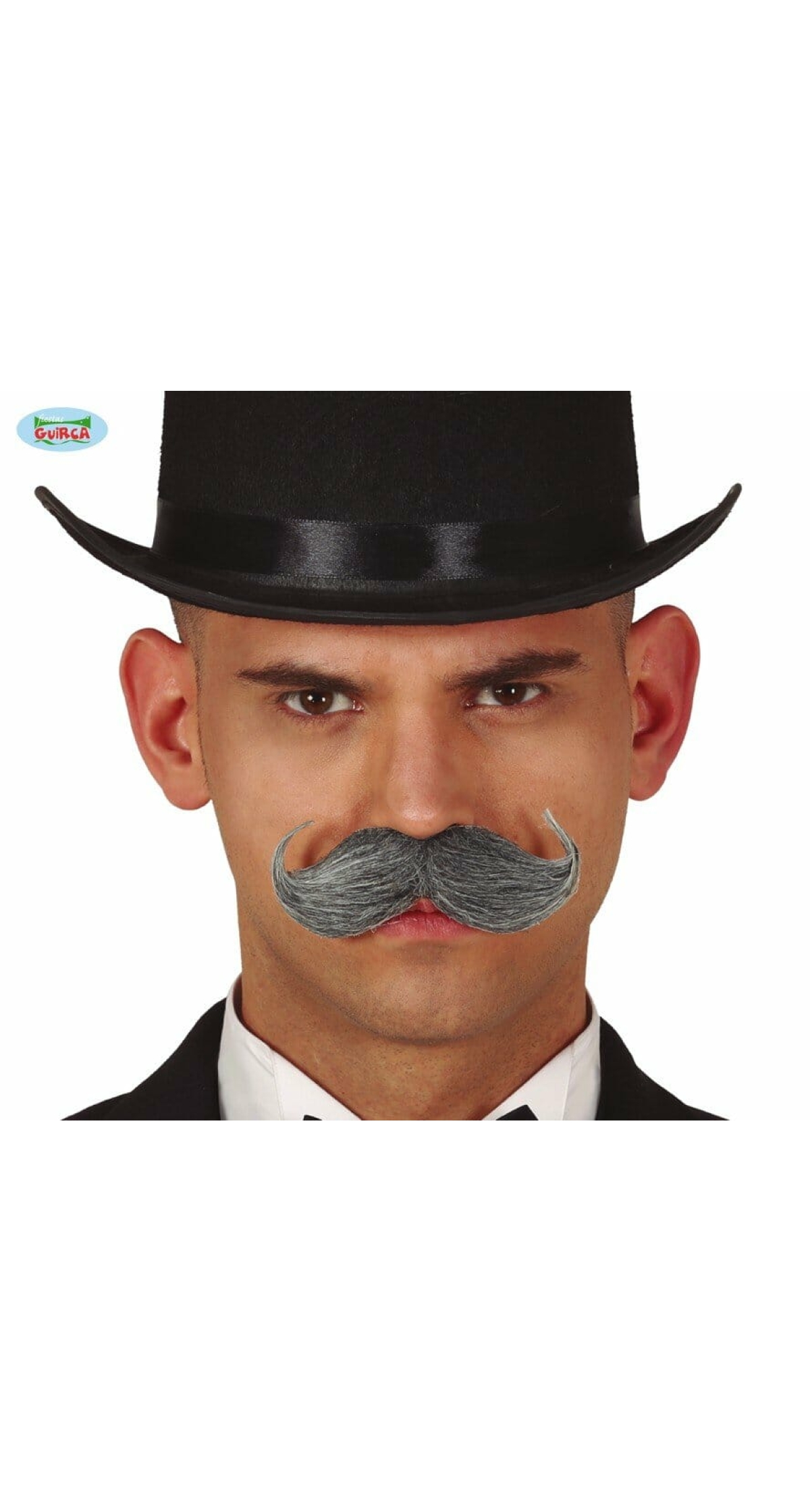 Grey English Mustache