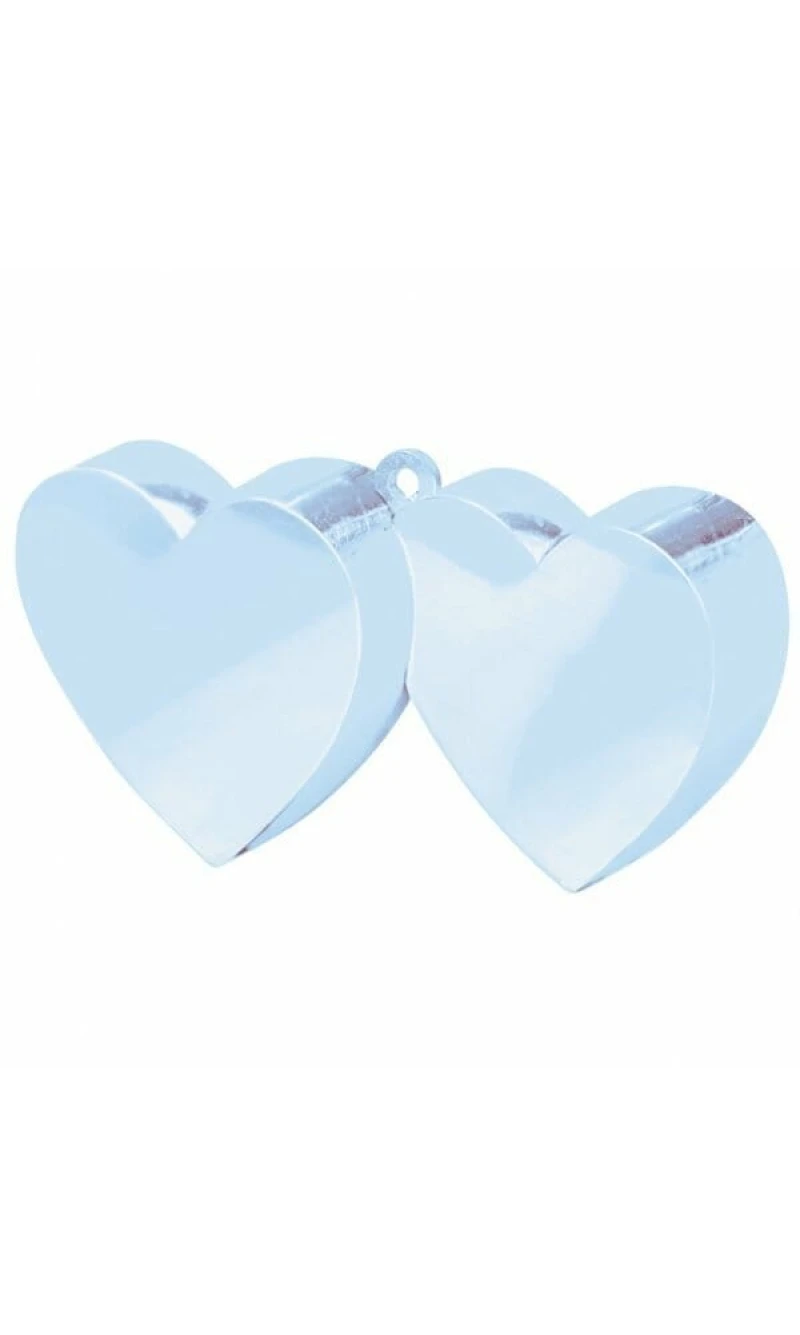 Light Blue Double Heart Weight 170g - 10cm