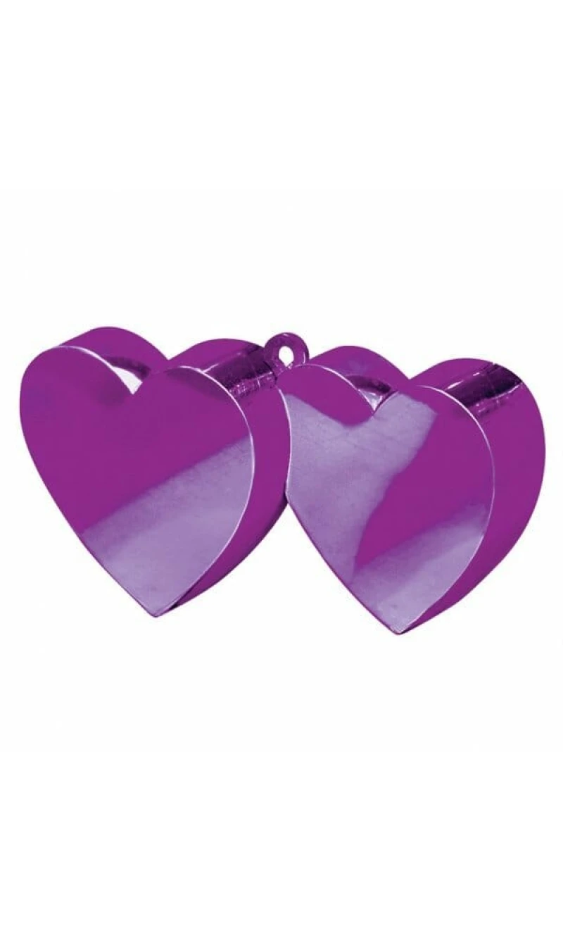 Purple Double Heart Weight 170g - 10cm