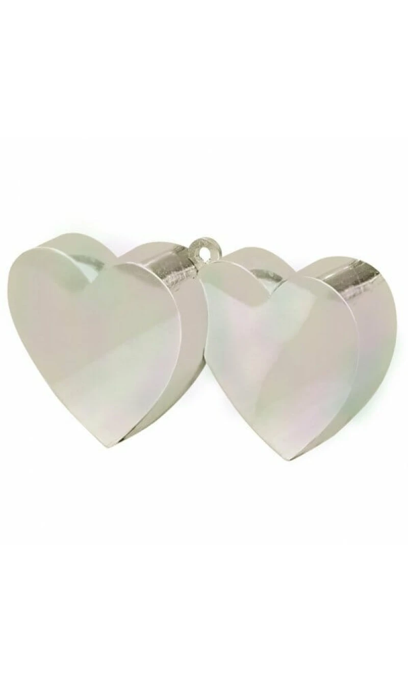 Iridescent Double Heart Weight 170g - 10cm