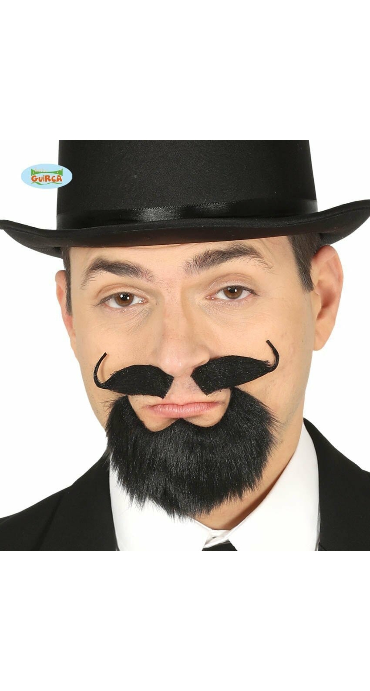 Black Goatee & Noustache With Adhesive - 11964