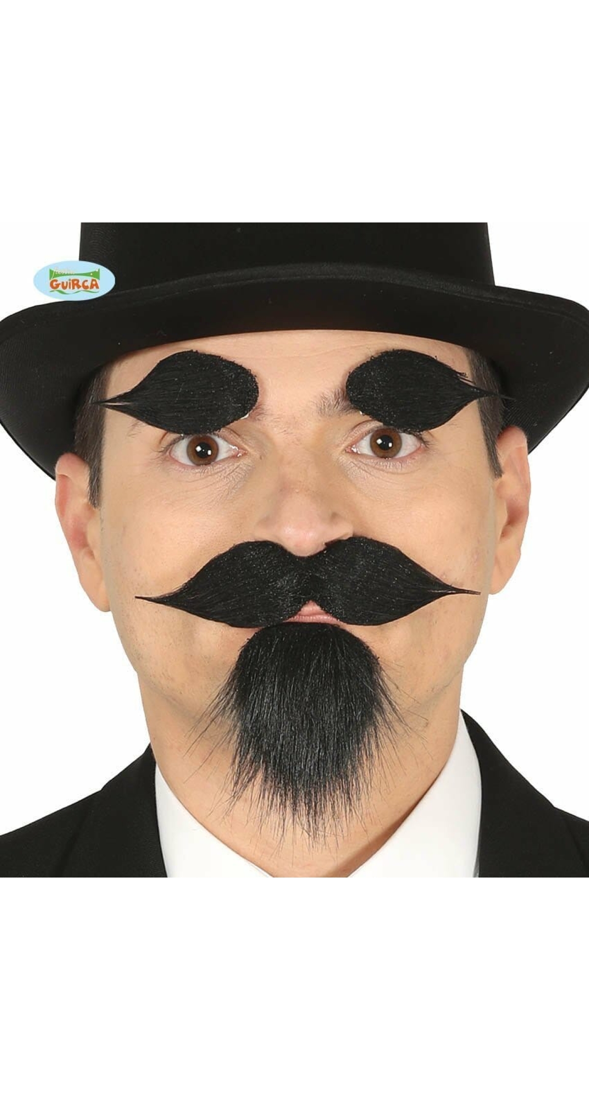 Goatee, Moustache & Eyebrows With Adhesive - 11965