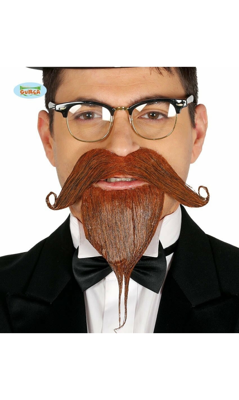 Brown Goatee & Moustache - 11970