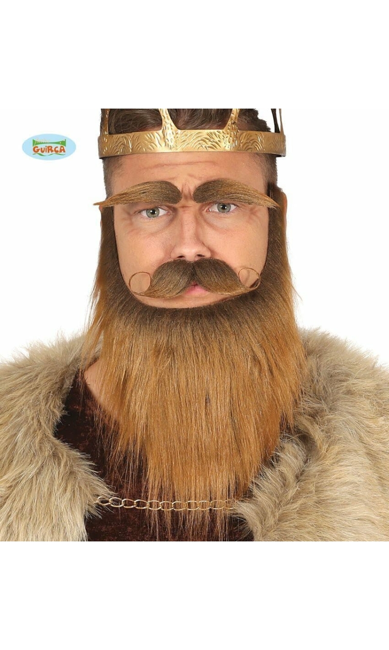 Brown Beard, Moustache & Eyebrows - 11973