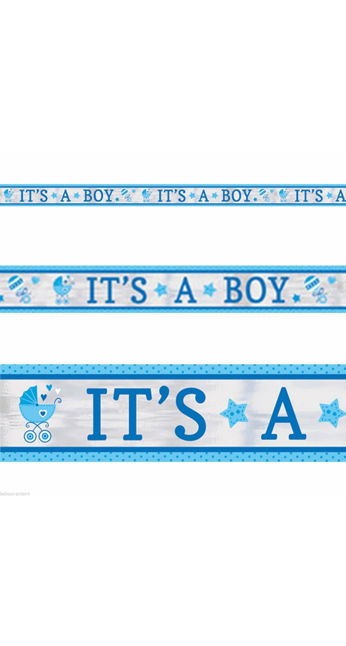 Baby Shower 'It's a Boy' Foil Banner - 7.6m