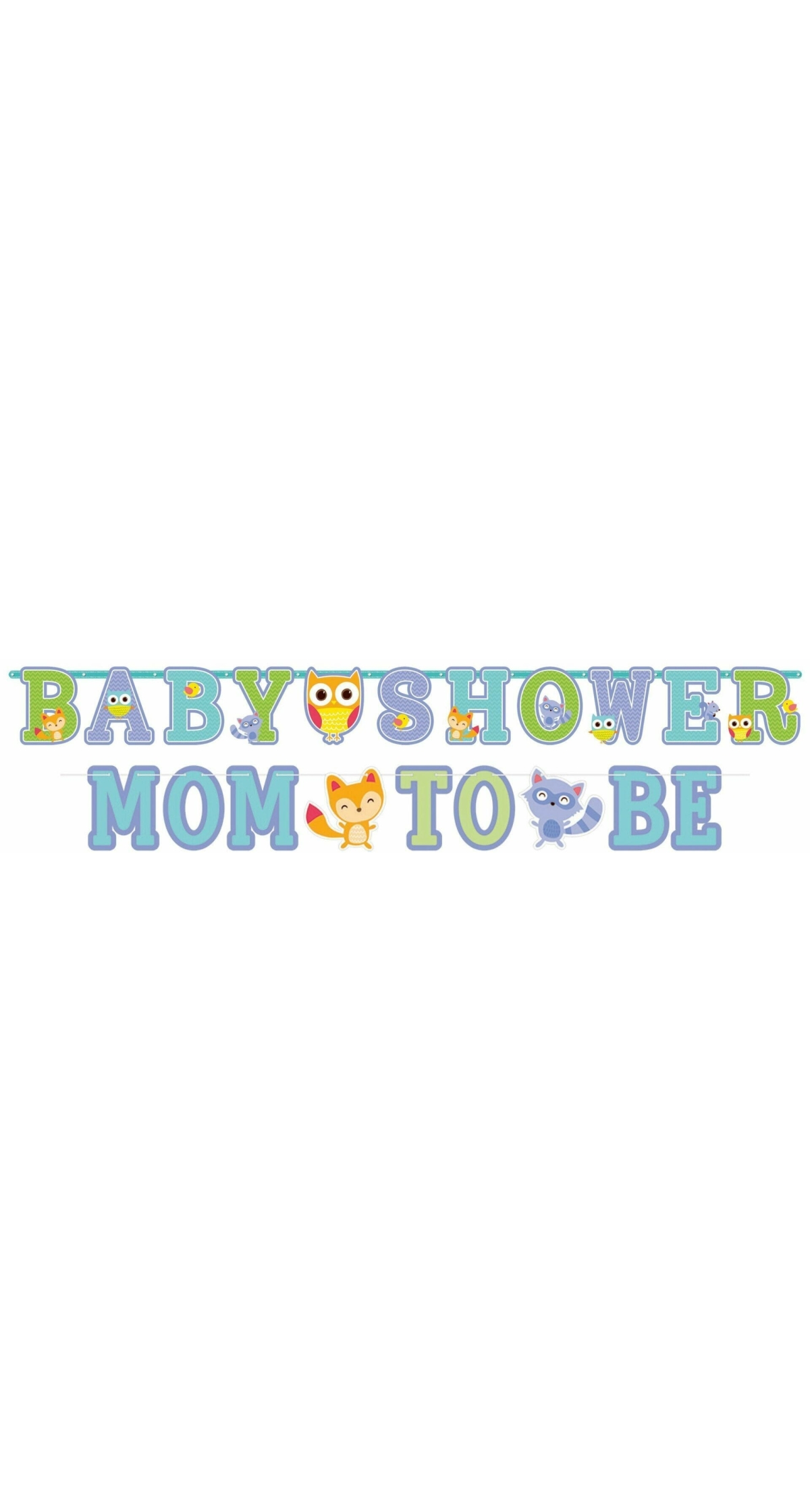 Woodland Baby Paper Jumbo Letter Banner - 2.43m