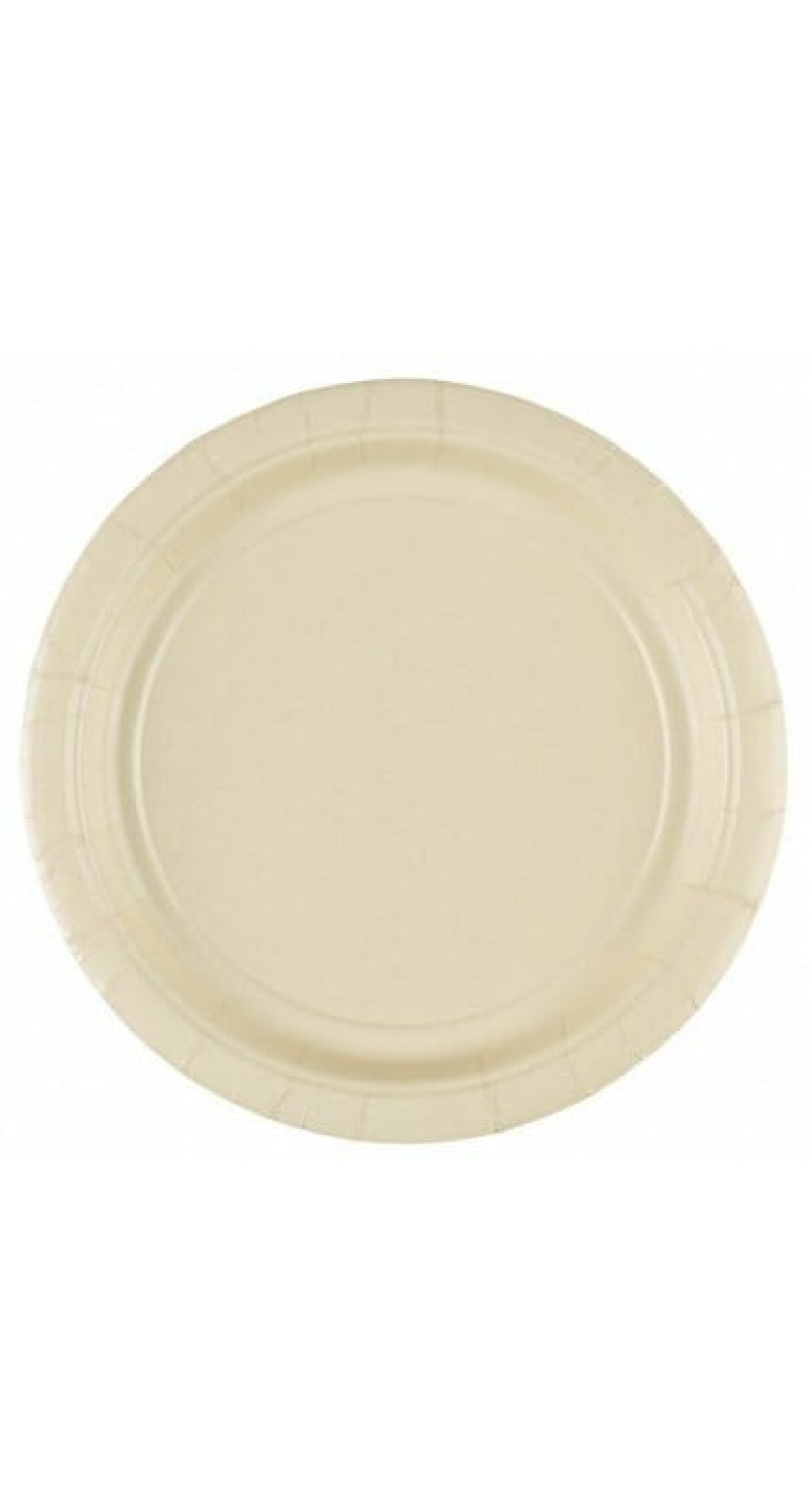 Vanilla Crème - 8 x Paper Plates 17.7 cm