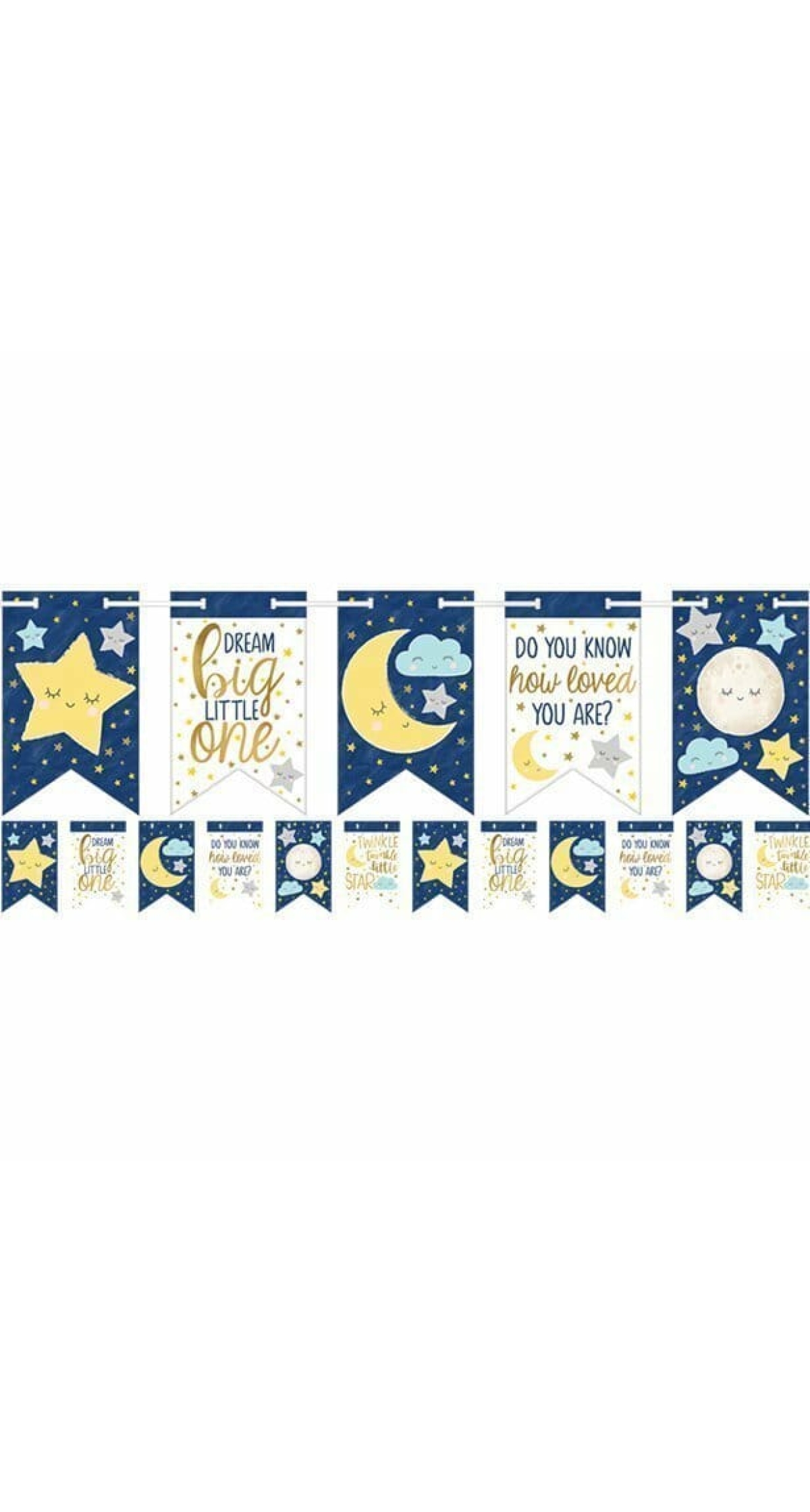 Twinkle Little Star Paper Bunting Banner - 4.6m
