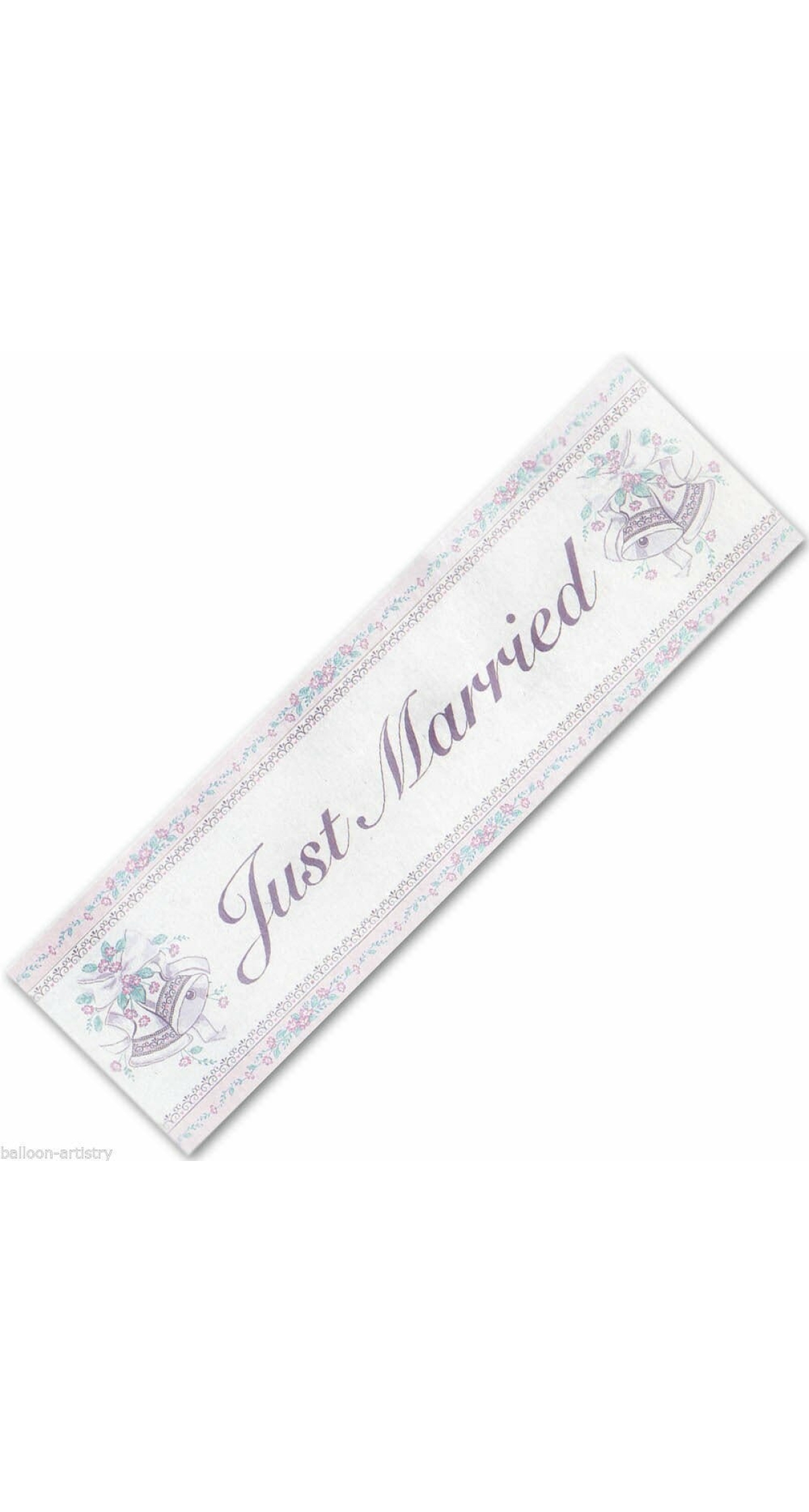 Giant Sign Banner Just Married