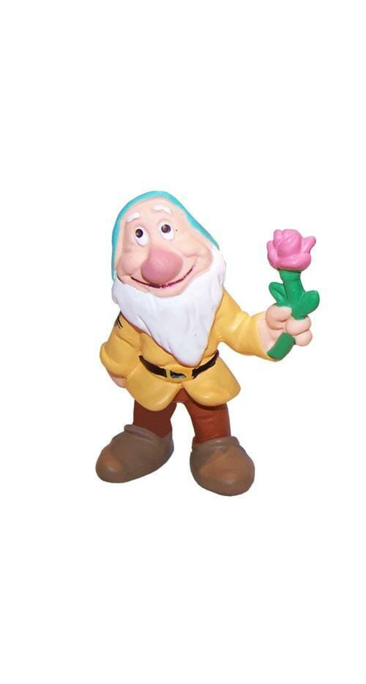 Princess Snow White Dwarf Bashful Plastic Cake Topper - 5.5cm
