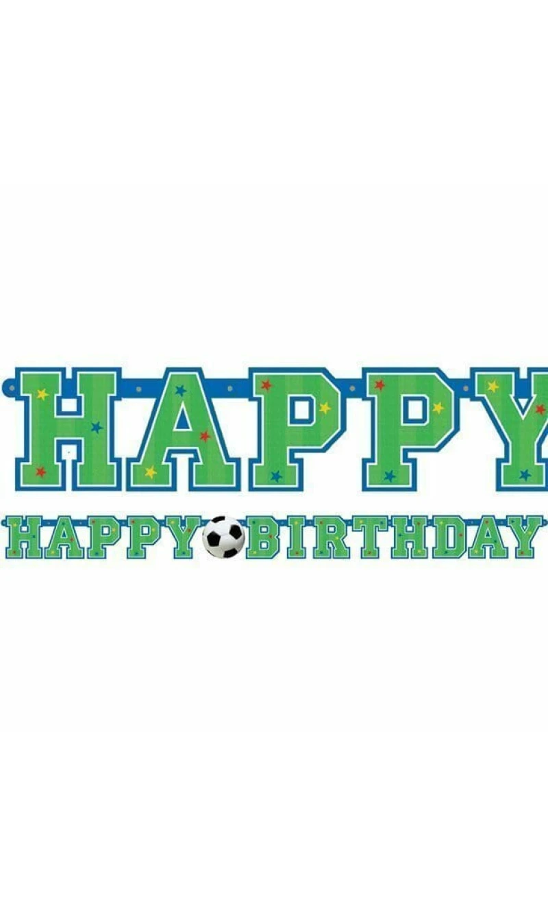 Championship Soccer Paper Letter Banner - 5.125ft