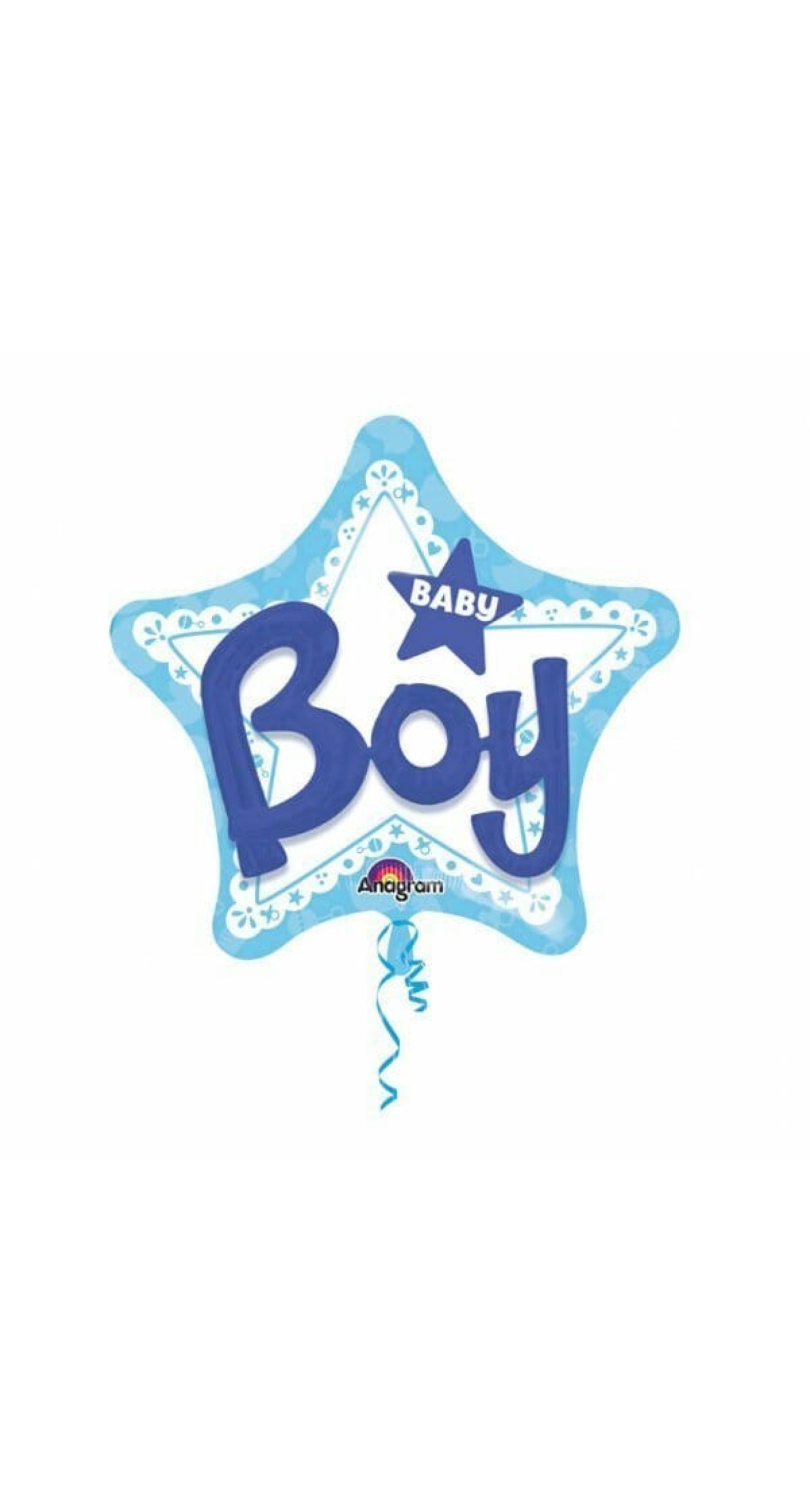 Multi Balloon Baby Boy Foil Balloon - 81 cm x 81cm