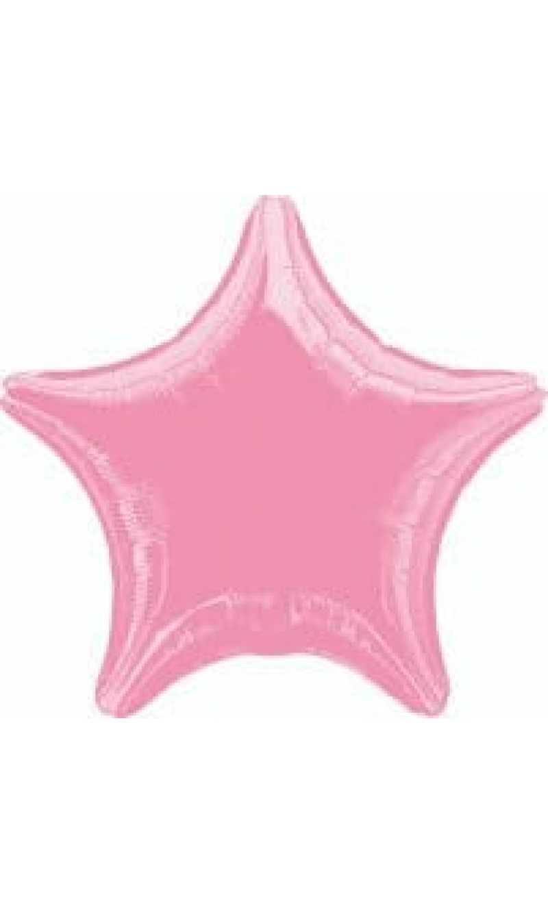 Metallic Pink Star Foil Balloon 18''