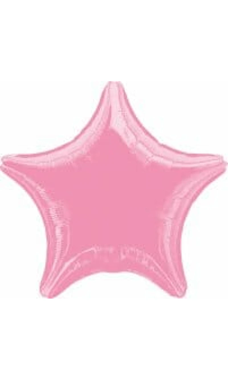 Metallic Pink Star Foil Balloon 18''