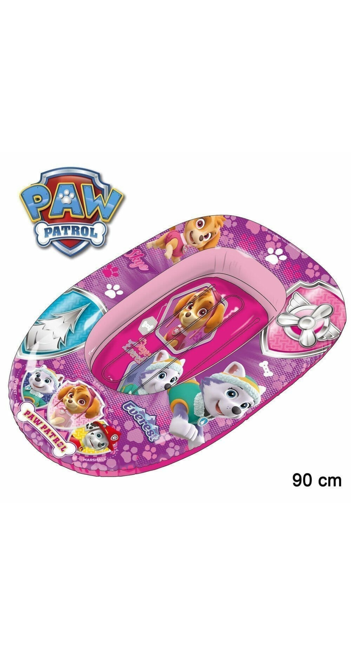 Paw Patrol Skye Inflatable Boat 90cm for Age 2-4 Years (Online Only)