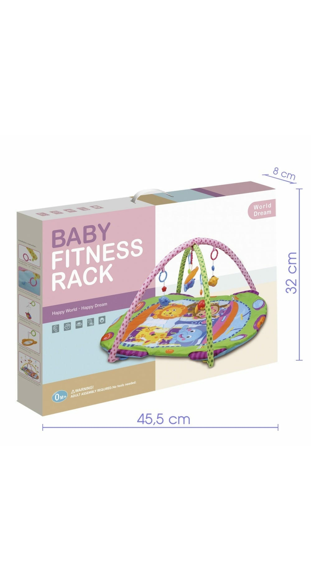 Baby Fitness Rack - 108cm x 94cm x 52cm
