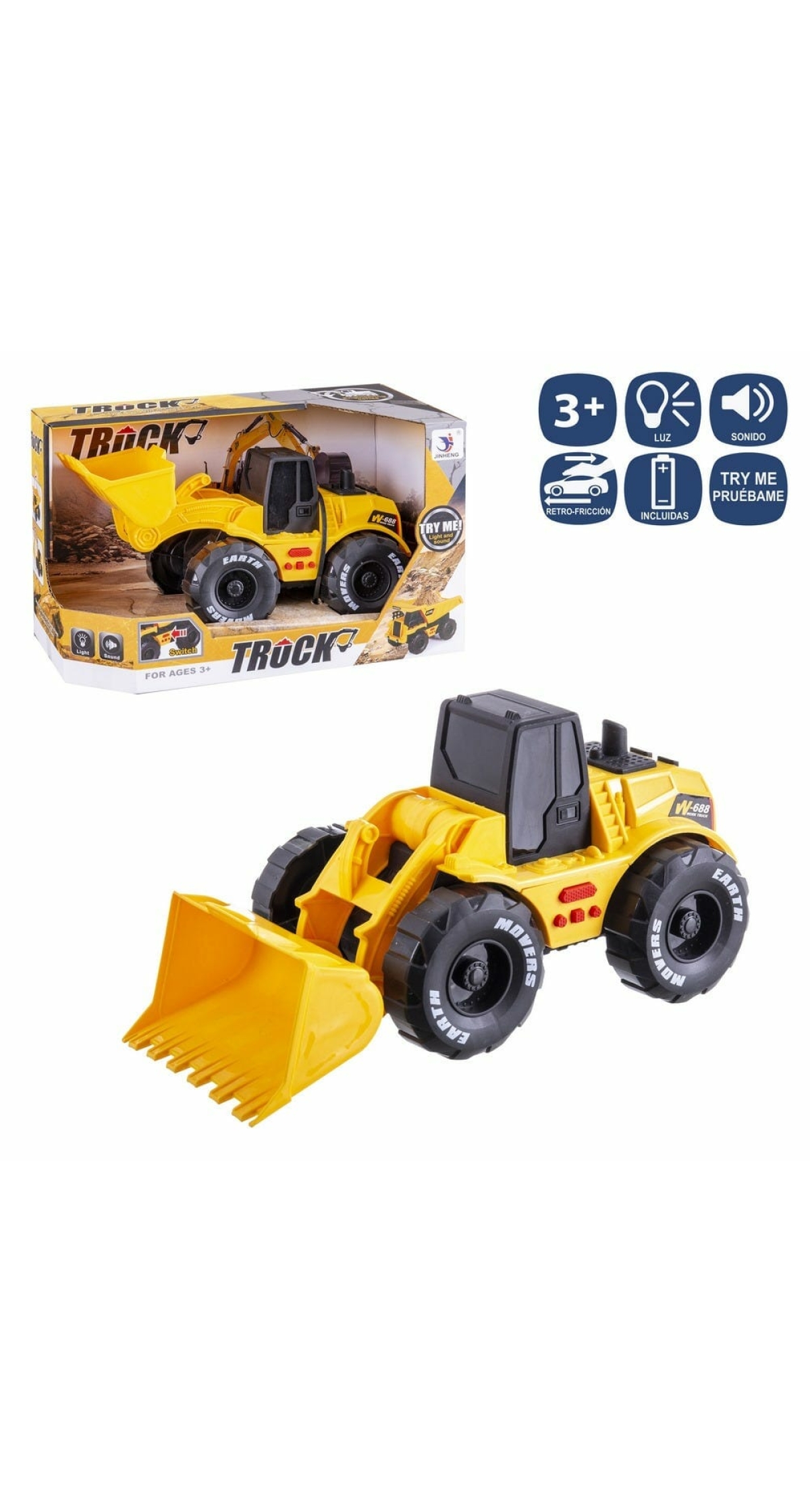 Truck Friction Light And Sound -26cm