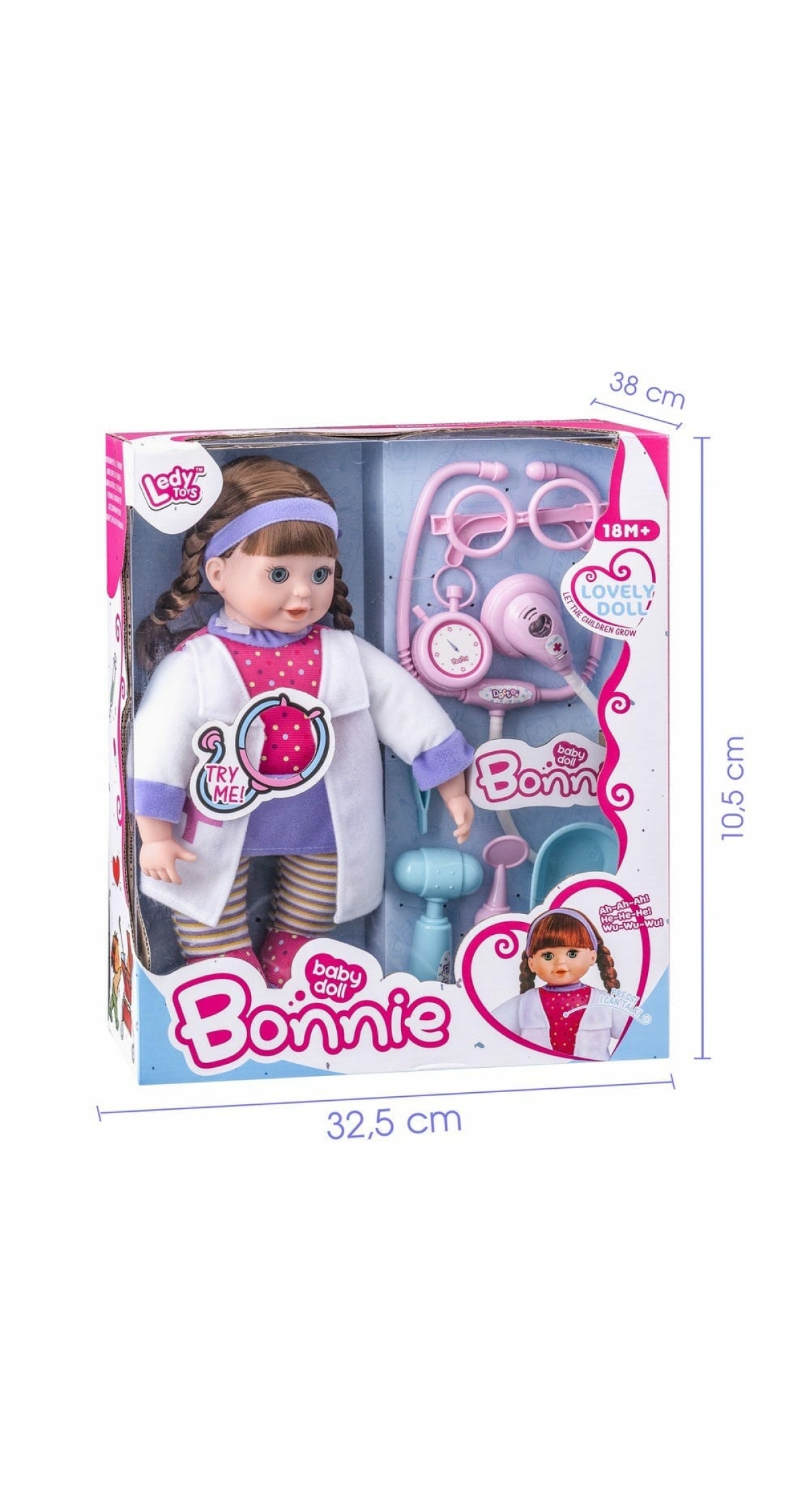 Baby Doctor Doll With Accessories - 35cm