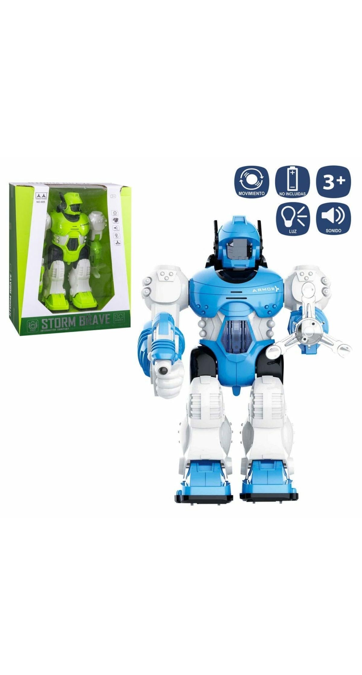 Robot With Light, Sound & Movement - 26cm