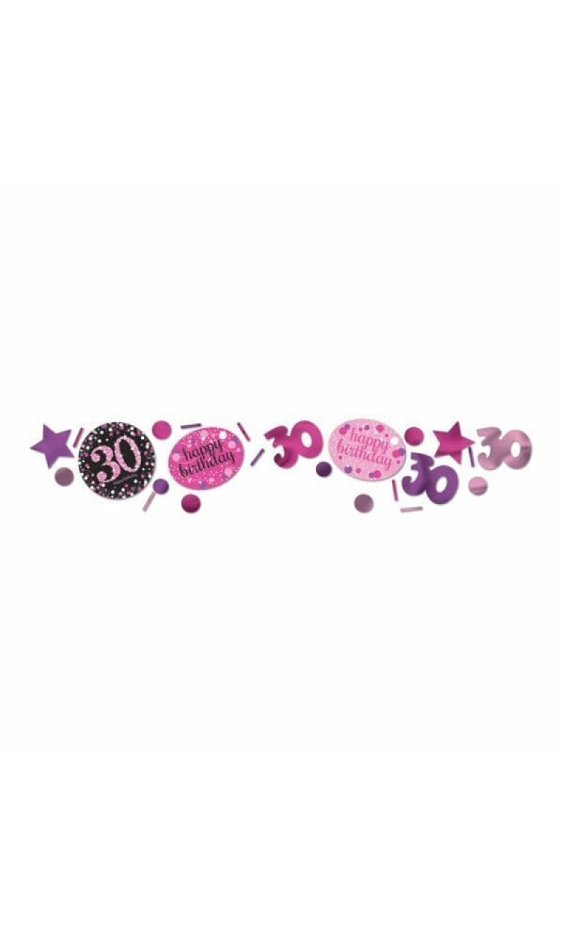 30th Pink Sparkling Celebration Confetti – 34g