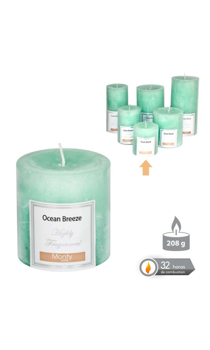 CYLINDRICAL CANDLE WITH PERFUME 7 X 7 CM