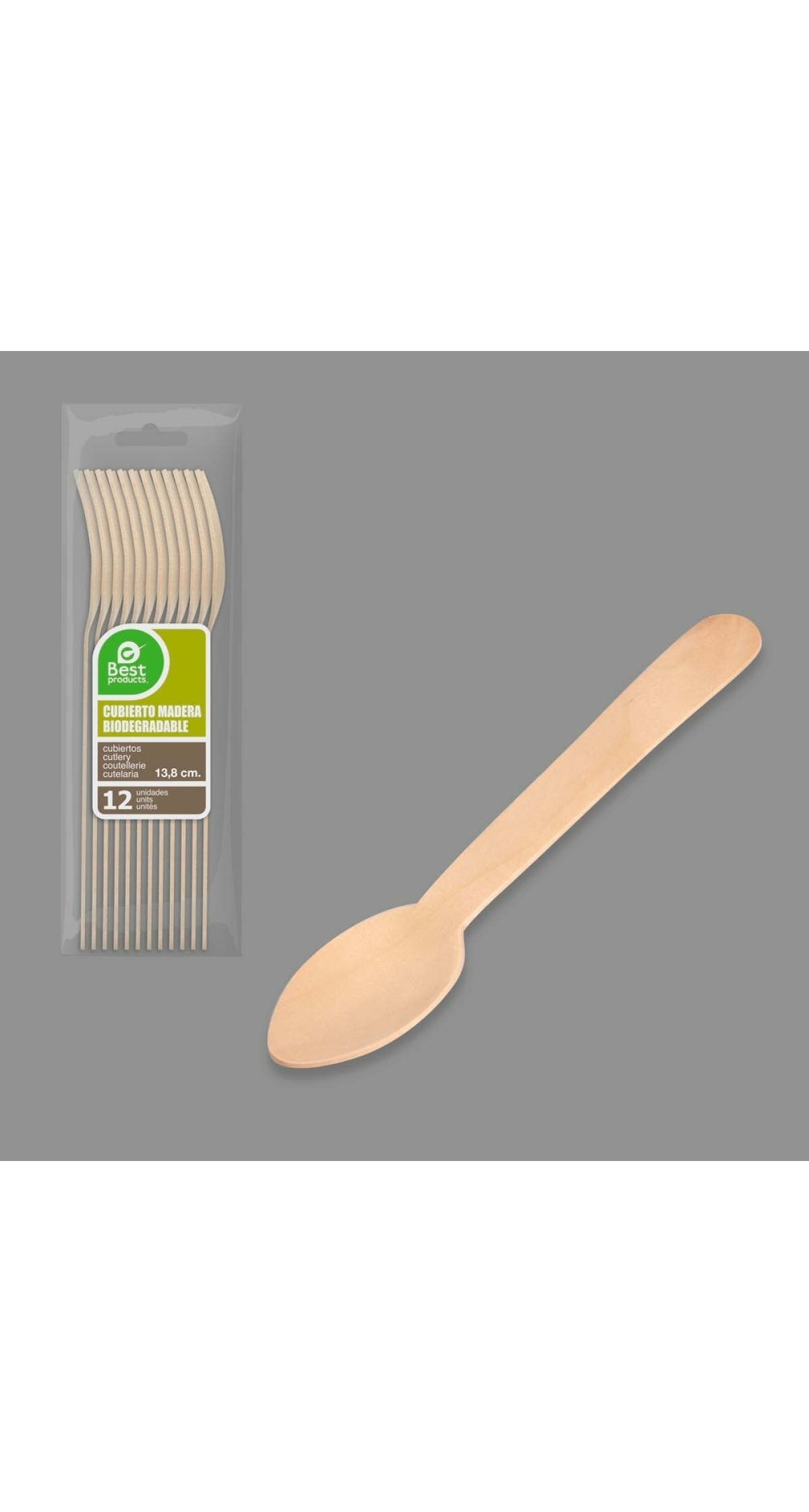 Wooden Tea Spoon 14cm - 12pk