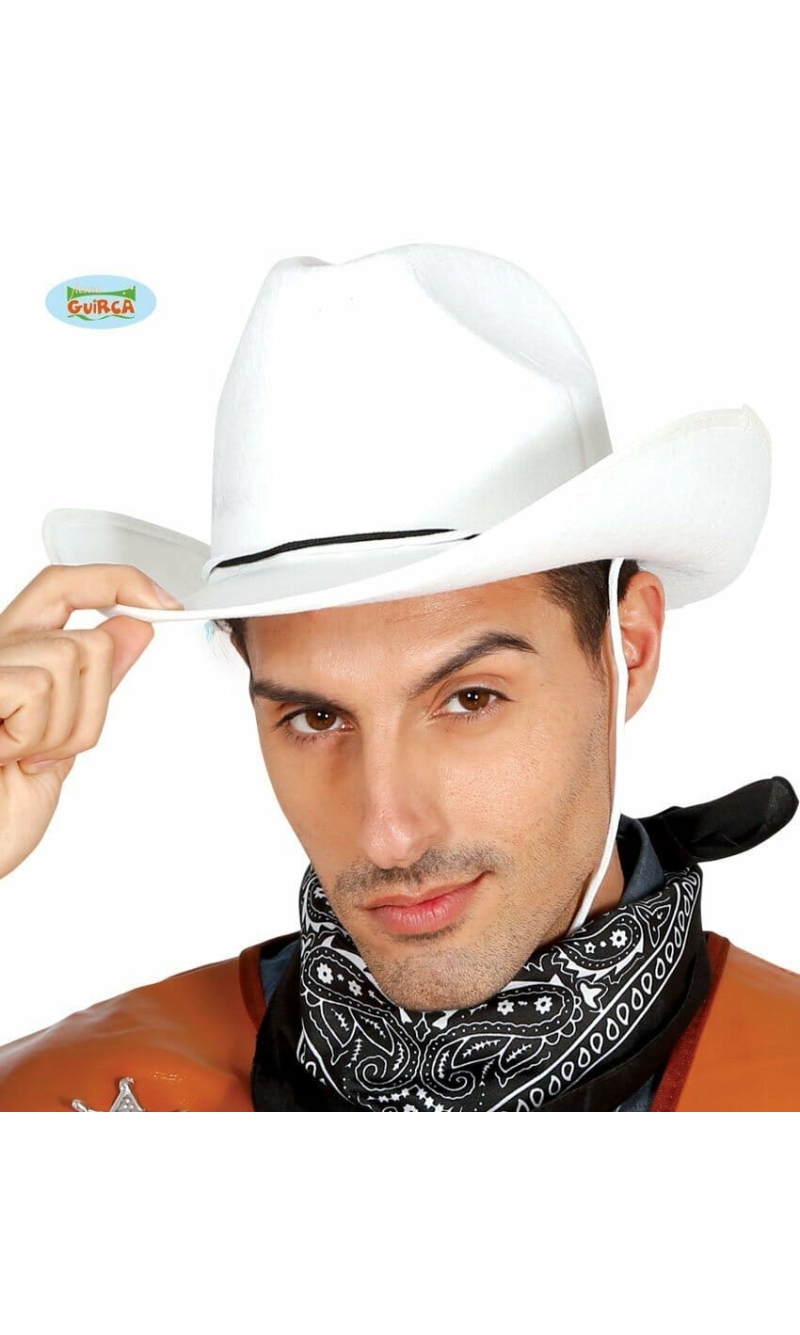 White Felt Cowboy Hat