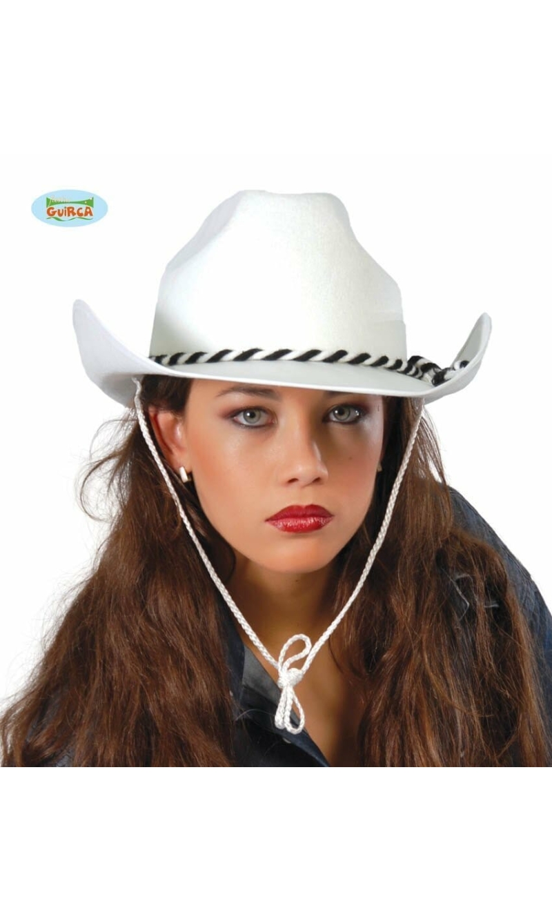 White Velvet Dallas Hat