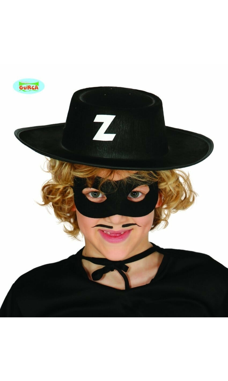 Zorro Black Hat - Child One Size