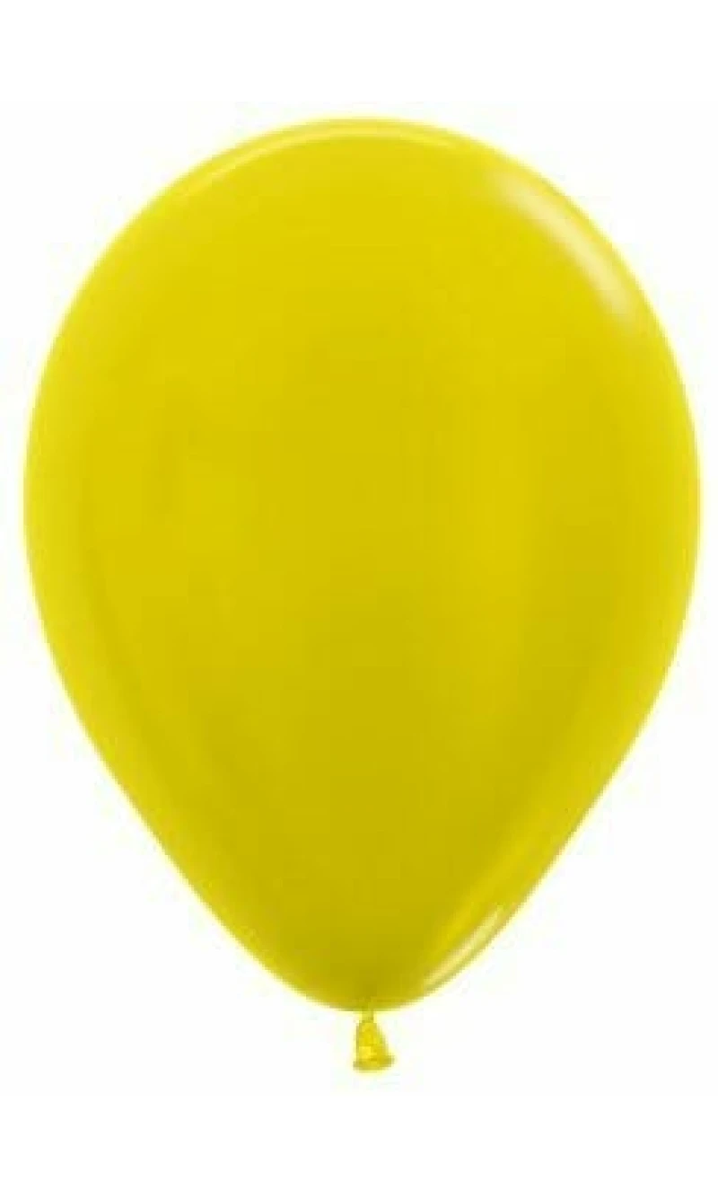 Metallic - Yellow 12" Balloon